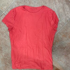 Abercrombie & Fitch Coral Short Sleeve Tee